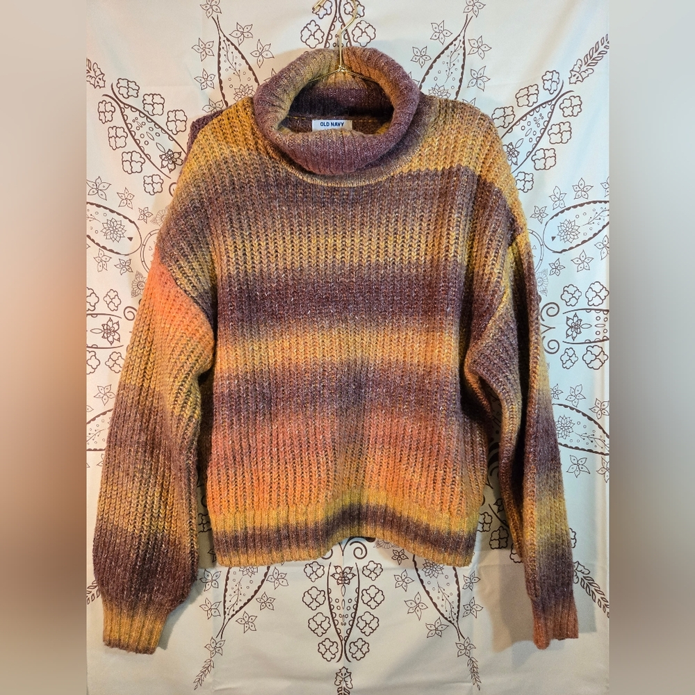 Old Navy Women's Multicolor Sunset Sweater M